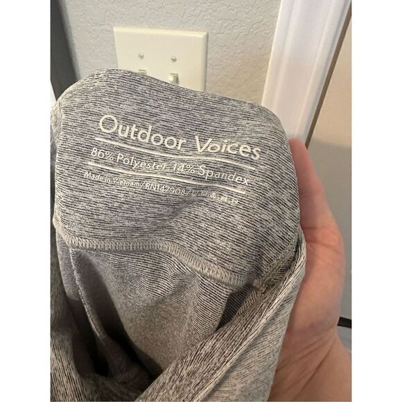 Outdoor Voices Gray Colorblock Workout Leggings Size XS - Picture 6 of 6